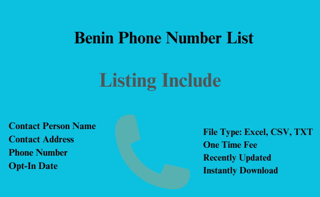 Benin phone number list