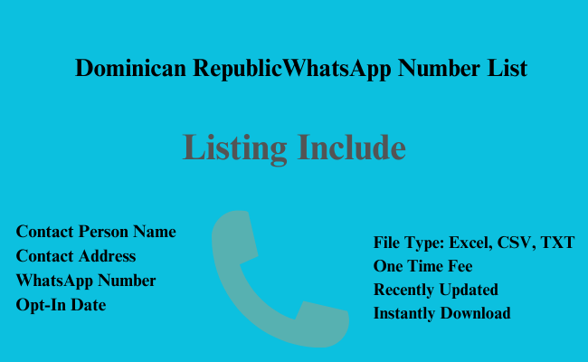 Dominican Republic whatsapp number list