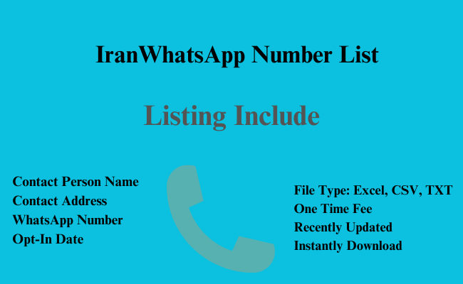 Iran whatsapp number list