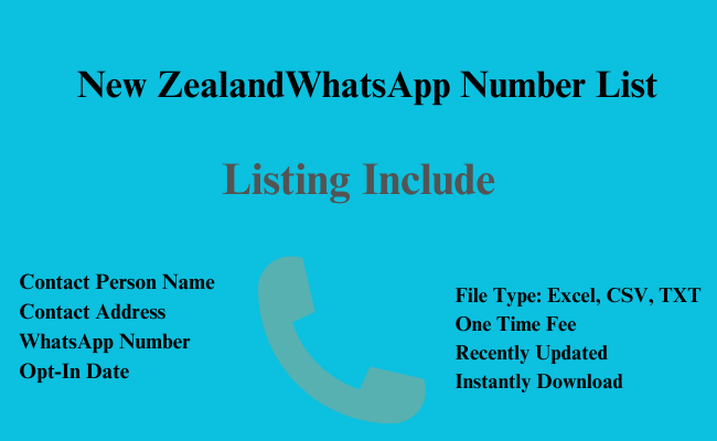 New Zealand whatsapp number list