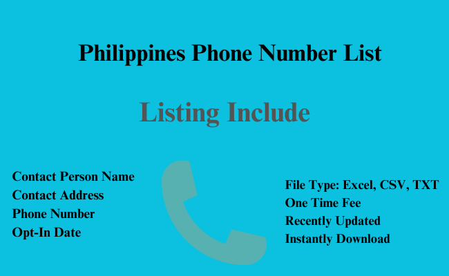 Philippines phone number list