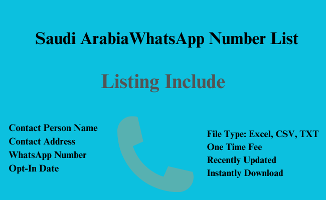 Saudi Arabia whatsapp number list